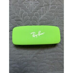Ray-Ban Slim Hard Shell Clamshell Glasses Case GATTO Green Eyeglass Adult Size